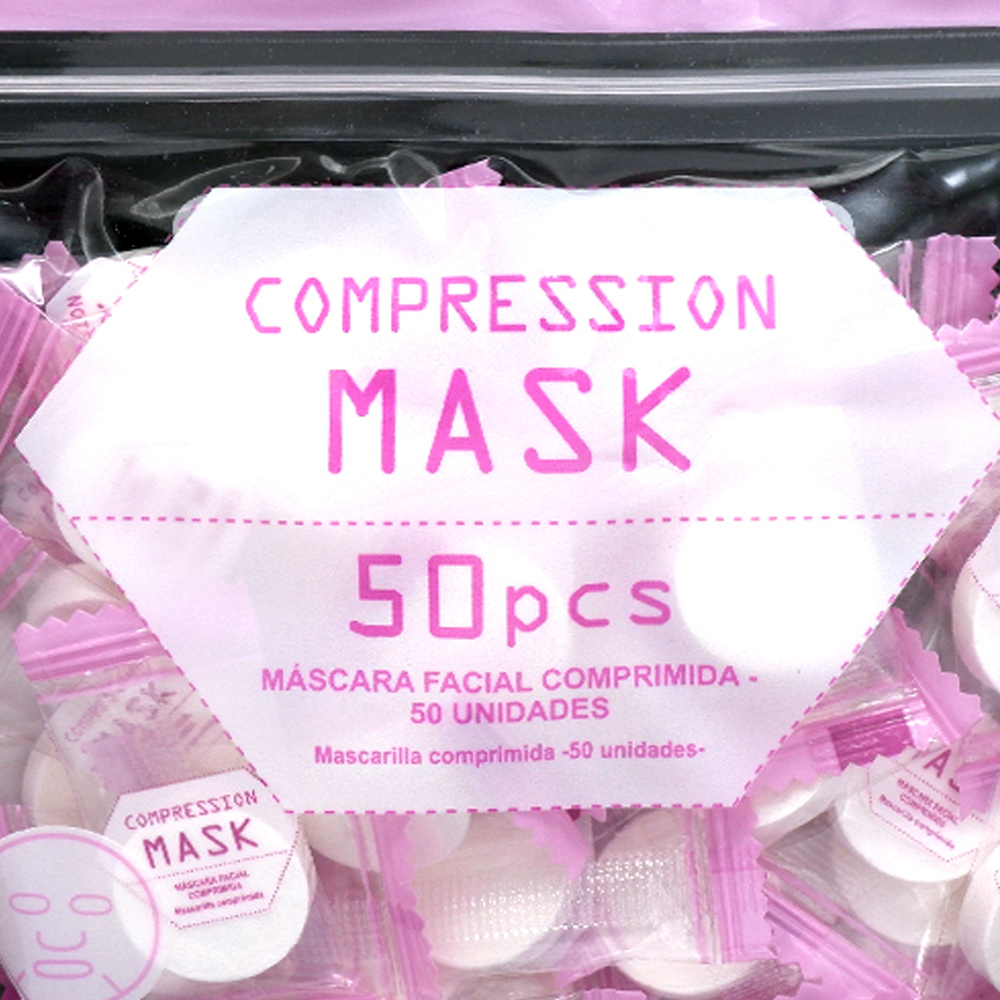 Máscara Facial Comprimida 50 Unidades Daiso